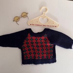 American Girl Pleasant Company Molly Round Eyeglasses & Argyle Sweater Retired